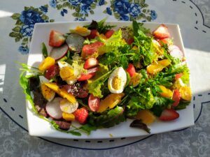 Mixed Green Salad With Fruit -Family Cooking Recipes