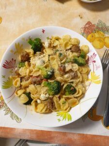 Broccoli Sausage Orecchiette-Family Cooking Recipes 