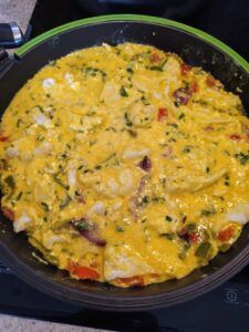 Cauliflower Omelet.Family Cooking Recipes 