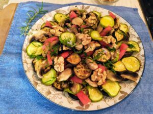 Roasted Eggplant Tomato Salad-Family Cooking Recipes