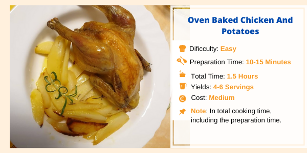 Oven Baked Chicken And Potatoes- Family Cooking Recipes