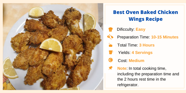 Best Oven Baked Chicken Wings Recipe- Family Cooking Recipes