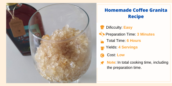 Homemade Coffee Granita Recipe- Family Cooking Recipes