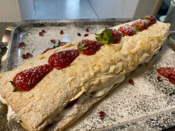 Strawberry Roll Cake Recipe-Family Cooking Recipes