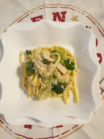 Salmon And Broccoli Pasta Recipe-Family Cooking Recipes