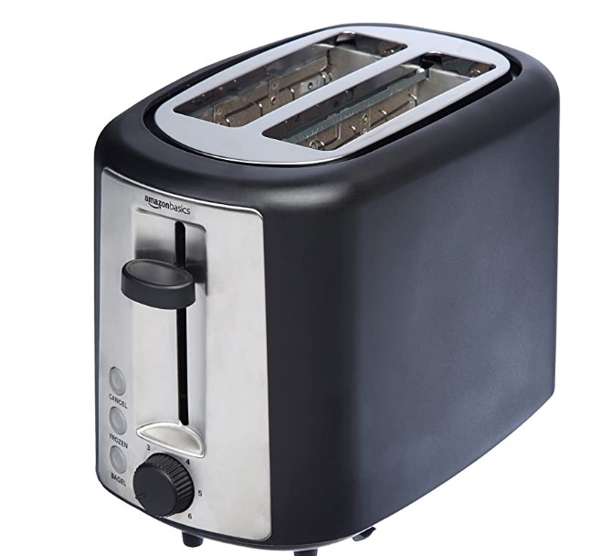 Susteas Stainless Steel White Toaster 4 Slice Wide Slot, 2 Long