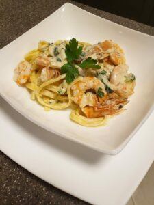 Shrimp Tagliatelle Recipe-Family Cooking Recipes