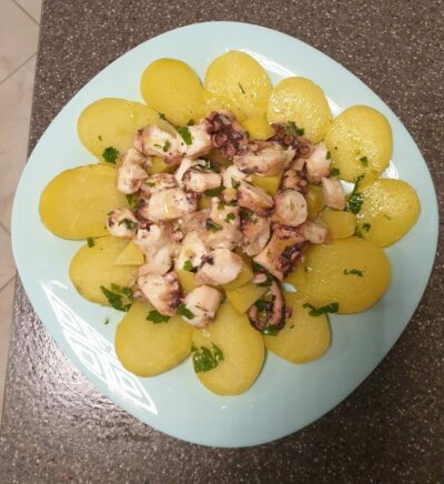 Octopus And Potato Salad Recipe-Family Cooking Recipes