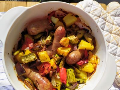 Roasted Veggies And Sausage-Family Cooking Recipes