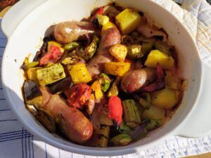 Roasted Veggies And Sausage-Family Cooking Recipes