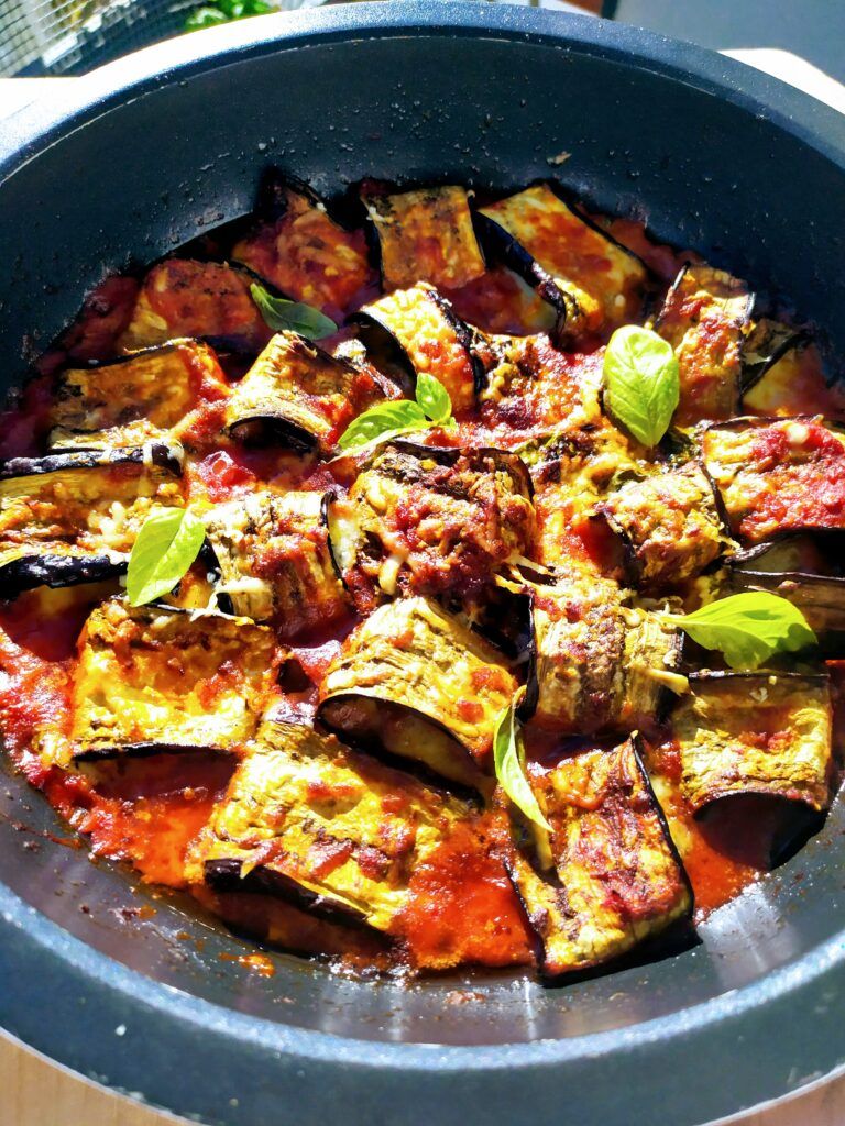 Baked Eggplant Roll UpsRole Patëllxhani Të Pjekura Family Cooking