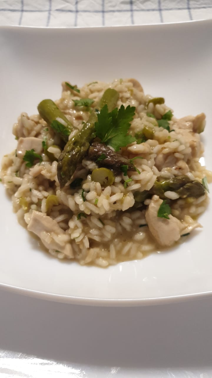 Chicken Asparagus Risotto Recipe-Family Cooking Recipes