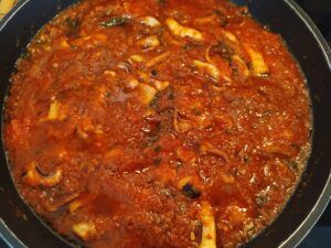 Octopus With Tomato Sauce-Family Cooking Recipes