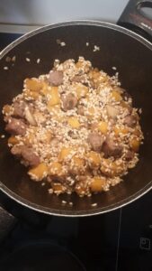 Butternut Squash, Rice and Sausage Casserole-Family Cooking Recipes 