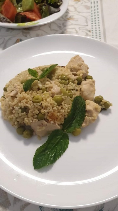 Green Peas With Bulgur-Family Cooking Recipes
