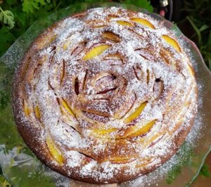 Easy Mascarpone Peach Cake-Family Cooking Recipes 