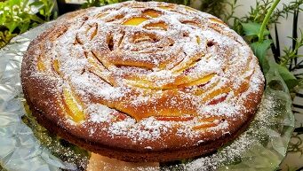 Easy Mascarpone Peach Cake-Family Cooking Recipes